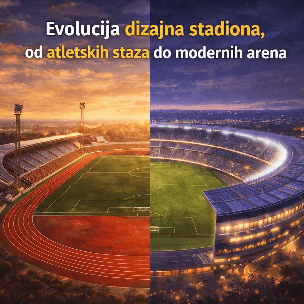 Evolucija dizajna stadiona, od atletskih staza do modernih arena